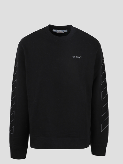 Shop Off-white Diagonal Outline Sweater In Black