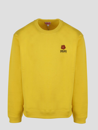 Shop Kenzo Boke Flower Sweatshirt In Yellow & Orange