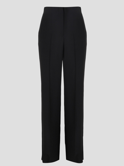 Shop Alberta Ferretti High Waist Tailored Trousers In Black