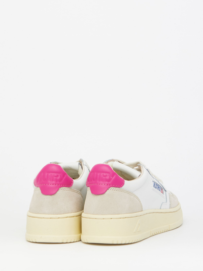 Shop Autry Medalist Suede Sneakers In White