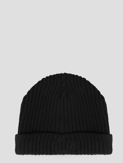 Shop Valentino Vlogo Beanie Hat In Black