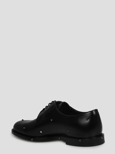 Aristopunk Leather Derby Lace-up Shoes In Black