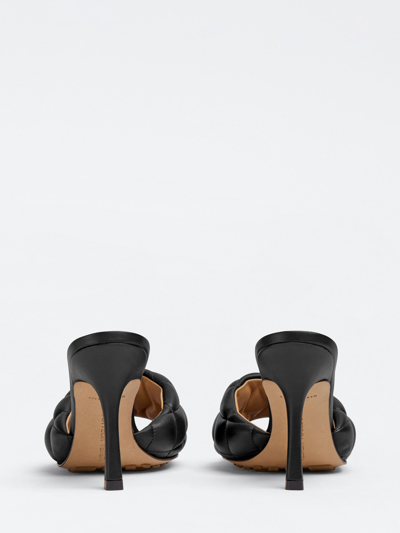 Shop Bottega Veneta Black Padded Sandals