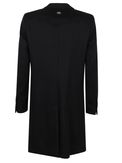 Shop Philipp Plein Long Coat In Black