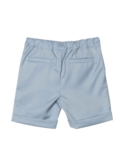Shop Balmain Blue Shorts Baby Boy In Azzurro