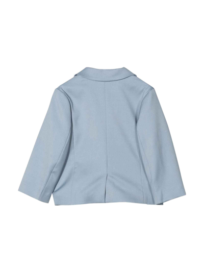 Shop Balmain Blue Jacket Baby Boy In Azzuro