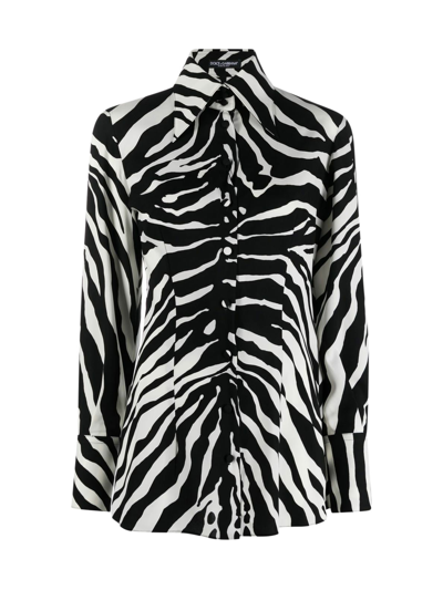 Shop Dolce & Gabbana Zebra Shirt In Tu Zebra New