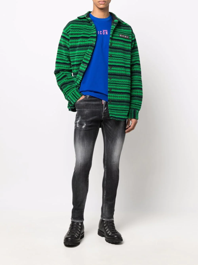 Dsquared2 Logo-print T-shirt In Blue