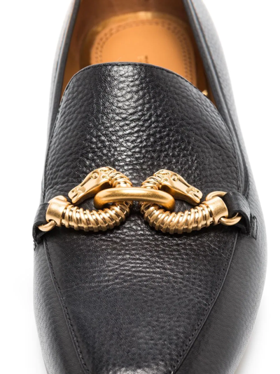 Shop Tory Burch Jessa Leather Loafers In Black