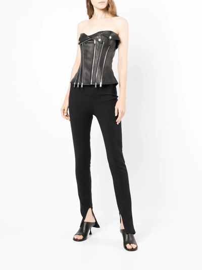 Shop Dion Lee Double Arch Corset Trousers In Black