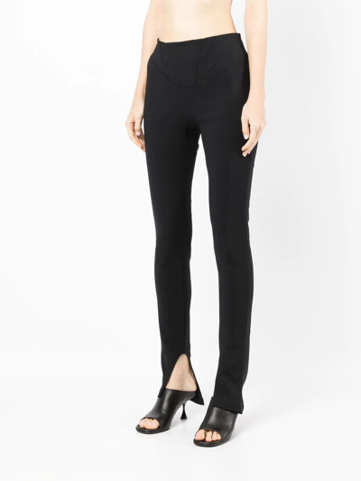 Shop Dion Lee Double Arch Corset Trousers In Black