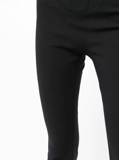 Shop Dion Lee Double Arch Corset Trousers In Black