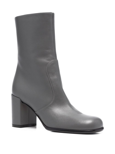 Sergio Rossi Aden Ankle-length Boots In Grey