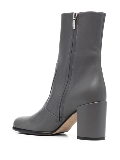 Sergio Rossi Aden Ankle-length Boots In Grey