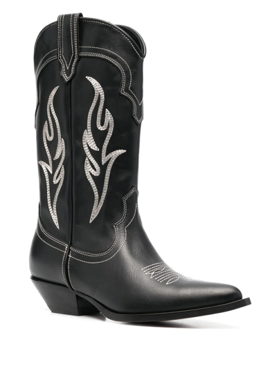 Shop Sonora Santa Fe 50mm Cowboy Boots In Black