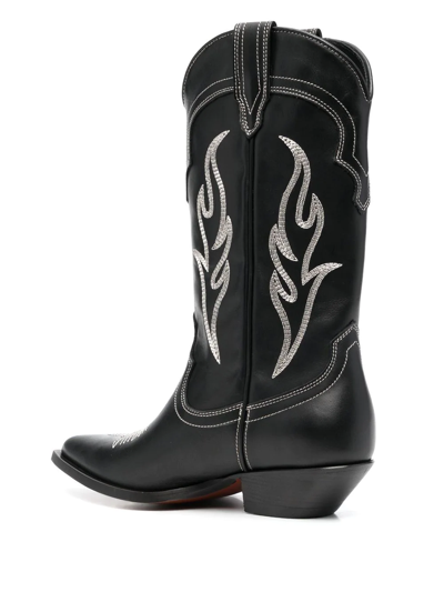 Shop Sonora Santa Fe 50mm Cowboy Boots In Black
