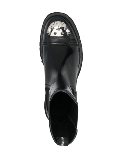 Shop Alexander Mcqueen Stud-detail Chelsea Boots In Black