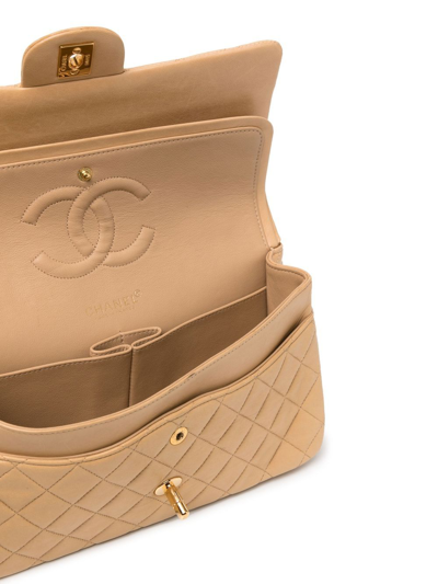 Pre-owned Chanel 2000 Medium Double Flap Shoulder Bag In Brown