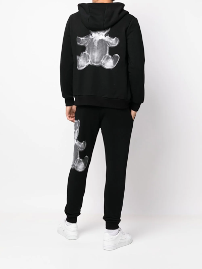 Shop Philipp Plein Teddy-print Hooded Tracksuit In Black