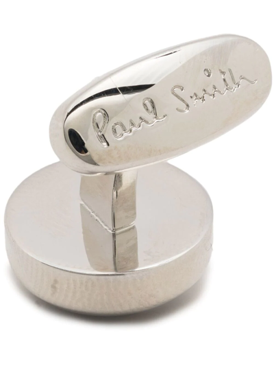 Shop Paul Smith Compass-detail Cufflinks In Silver