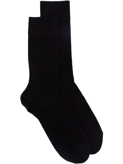 Shop Falke Fine-knit Ankle Socks In Black