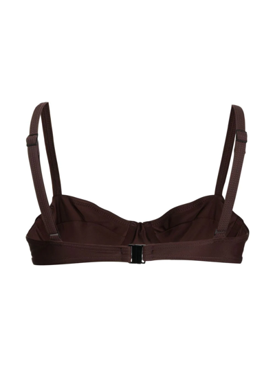 Matteau + Net Sustain Recycled Underwired Balconette Bikini Top In Brown
