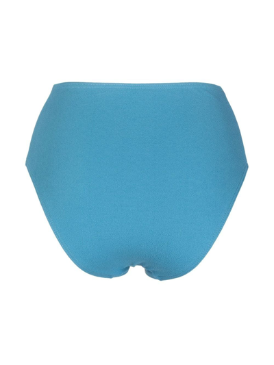 Shop Matteau High-waisted Bikini Bottoms In Blue