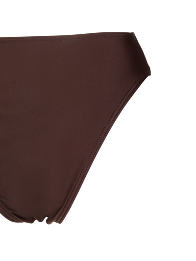 Shop Matteau High-leg Bikini Bottoms In Brown