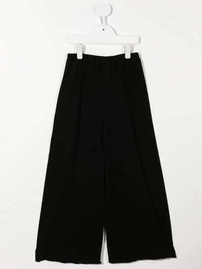 Shop The Row High-waisted Wide-leg Trousers In Black