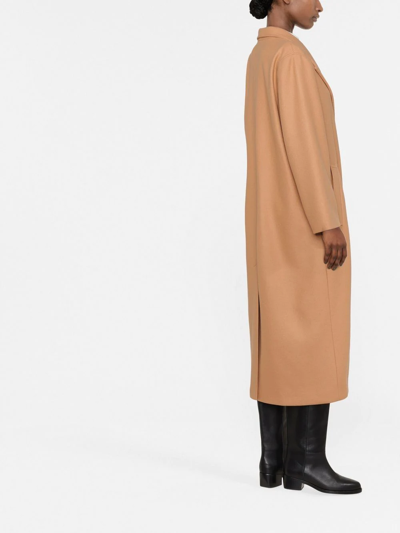 Shop Aeron Double-breasted Wool-blend Coat In Neutrals