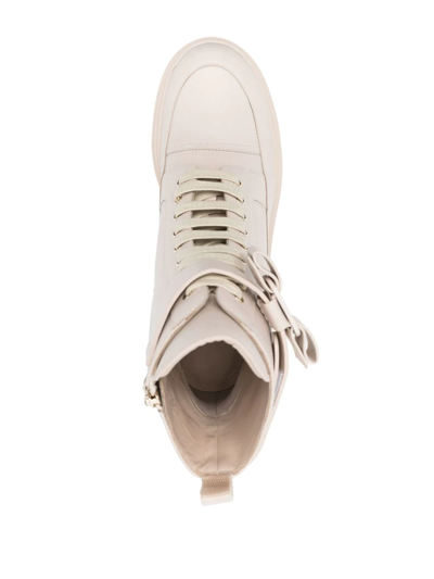 Ferragamo Lober Ankle Boots In Neutrals