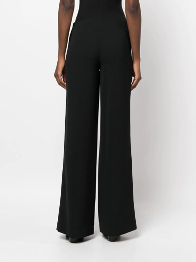 P.A.R.O.S.H ELASTICATED FLARED TROUSERS 