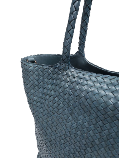 Shop Officine Creative Class 35 Woven Tote Bag In Blue