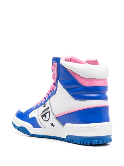 Shop Chiara Ferragni Cf1 High-top Sneakers In Blue