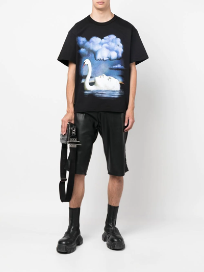Misbhv Graphic-print Short-sleeve T-shirt In Black