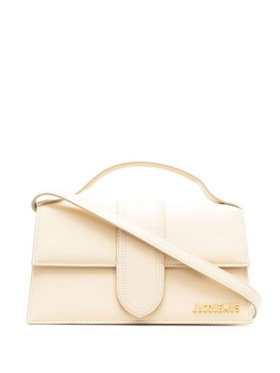 Shop Jacquemus Le Grand Bambino Tote Bag In Neutrals