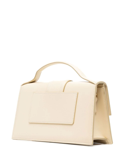 Shop Jacquemus Le Grand Bambino Tote Bag In Neutrals