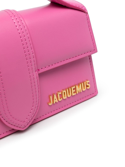 Shop Jacquemus Le Bambino Leather Tote Bag In Pink