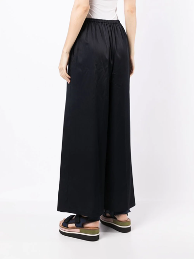 Shop Enföld Wide-leg High-waisted Trousers In Black
