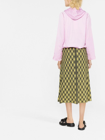 Kenzo Pink Logo Print Windbreaker In Pink