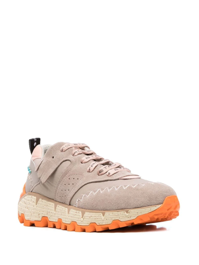 Shop Etro Earthbeat Panelled Low-top Sneakers In Neutrals