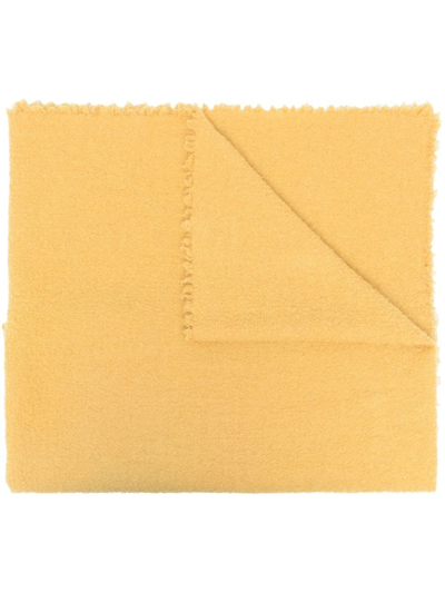 Shop Faliero Sarti Alexia Wool-cashmere Scarf In Yellow