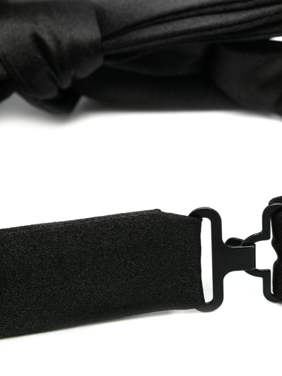 Maison Margiela Silk Bow Tie In Black