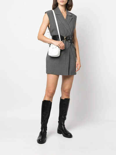 Shop Courrèges Loop Mini Tote Shoulder Bag In White