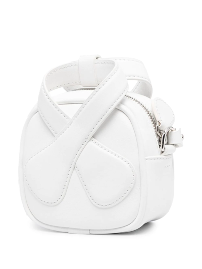 Shop Courrèges Loop Mini Tote Shoulder Bag In White