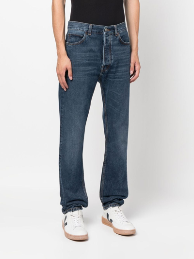 Shop Haikure Straight-leg Jeans In Blue