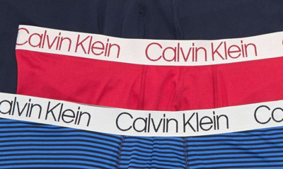 Shop Calvin Klein 3-pack Performance Boxer Briefs In Sho/ Hsbs/ Sco