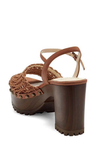 Shop Jessica Simpson Timia Platform Sandal In Ginger Cookie