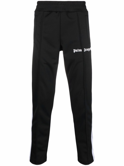 Shop Palm Angels Pantaloni Sportivi Classici In Black
