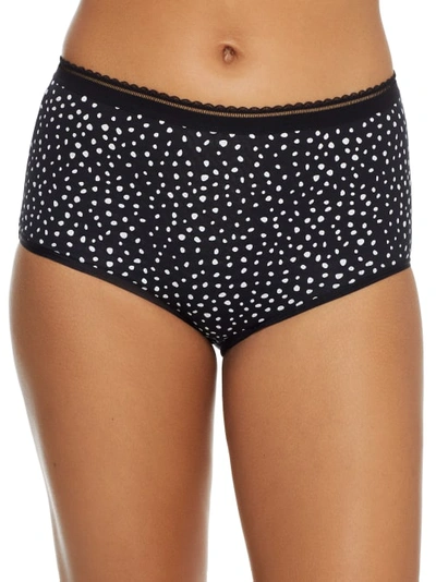 Shop Bare The Easy Everyday Cotton Brief In Black Dot